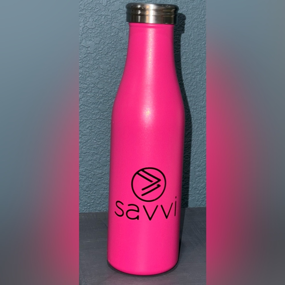 h2go Savvi Stainless Steel Water Bottle 17oz Pink Never Used